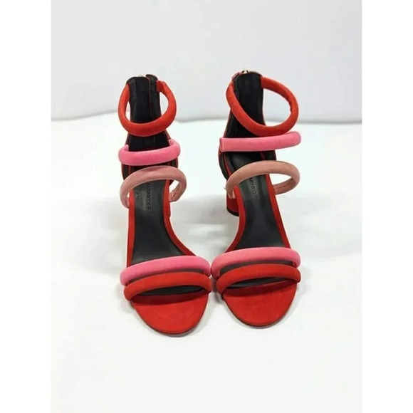 NWOB Rebecca Minkoff Women's Andree Suede Color-Block Sandals Size 6.5 MSRP $165 - Picture 3 of 9